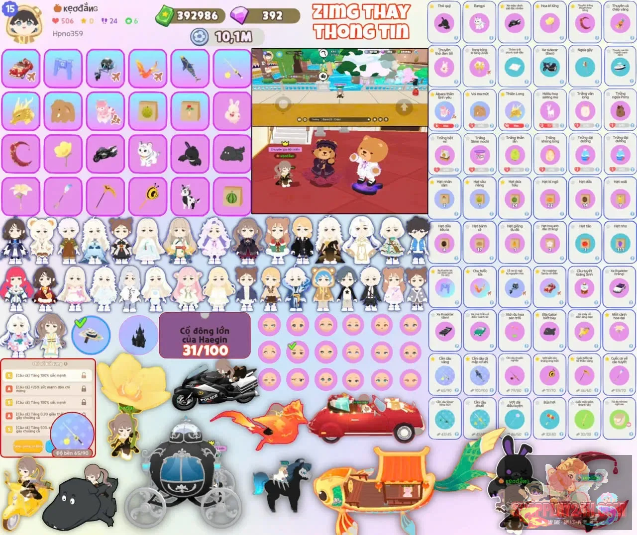 Khách pass lại acc